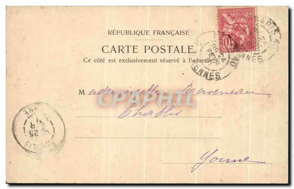 Paris — Rue de Castiglione und Säule Vendôme — G. O. Nr. 23 - Rückseite