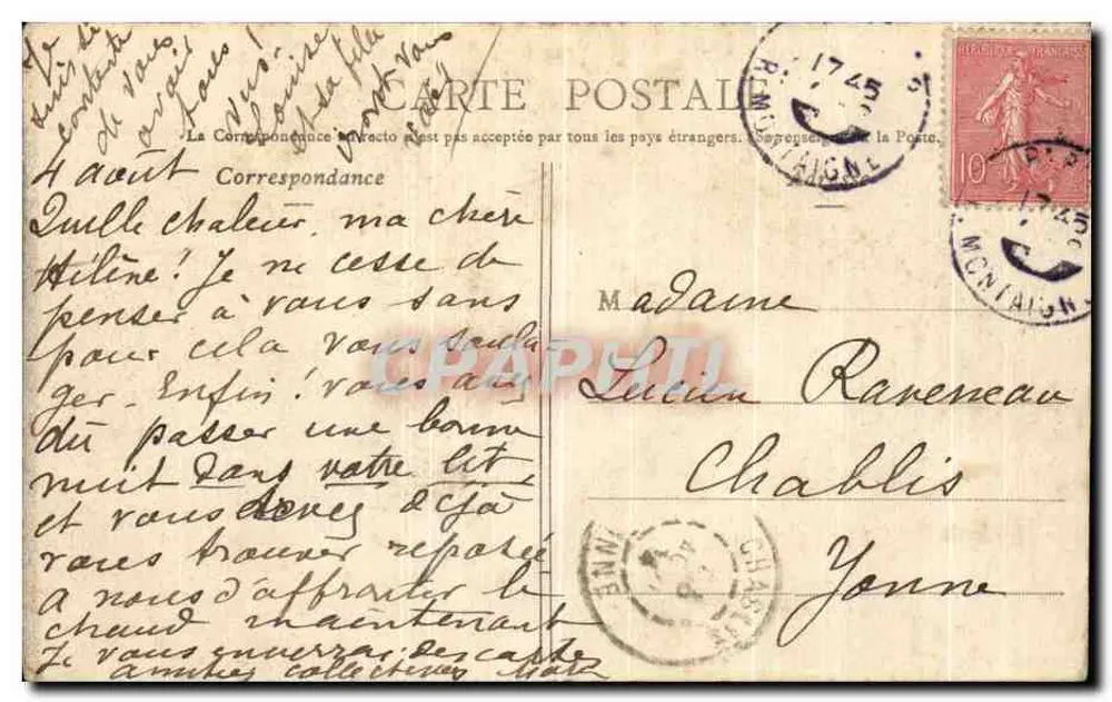 Paris - Im Bois de Boulogne - Der Innensee — E. F. de V., Paris - 439 - Cliché V. - Rückseite