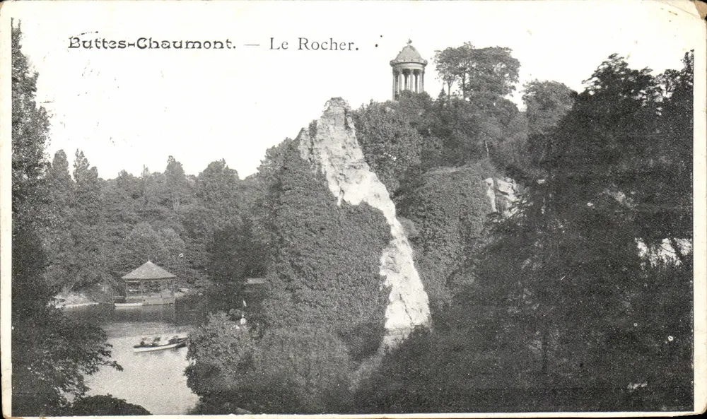 Buttes-Chaumont — Le Rocher — éditeur imprimeur non visible - Frente