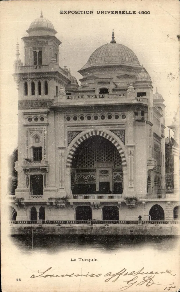 La Turquie — Pavillon de l'Exposition Universelle 1900 — Souvenir affiché G.H. n°56 - Vorderseite