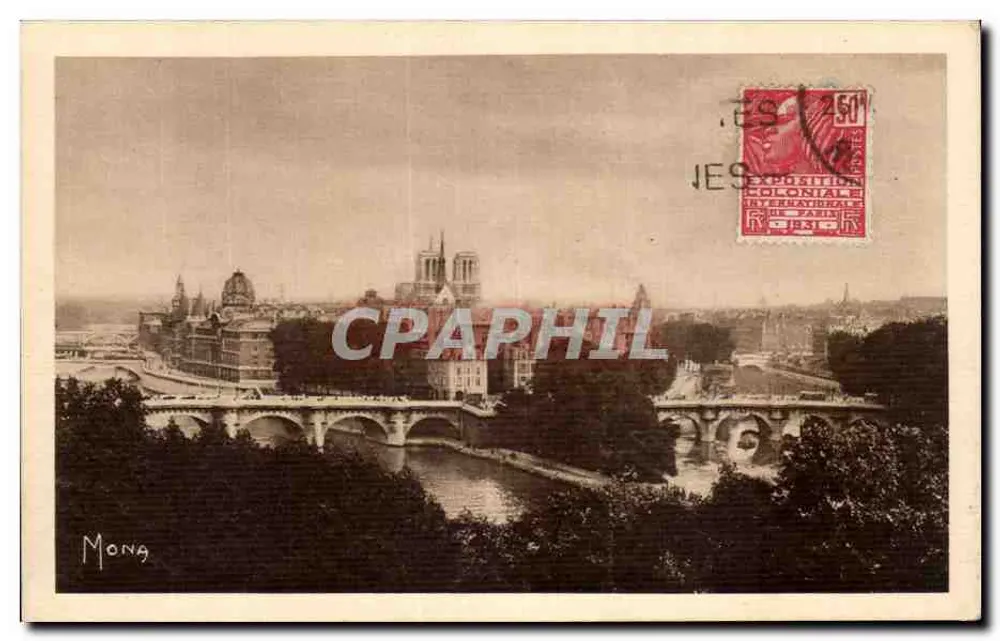 Aussicht auf Paris — Notre-Dame und der Pont-Neuf — Verlag Mona - Vorderseite