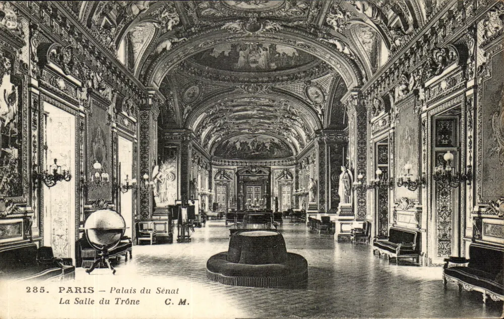 Paris – Palais du Sénat — La Salle du Trône — C.M. n°285 - Vorderseite