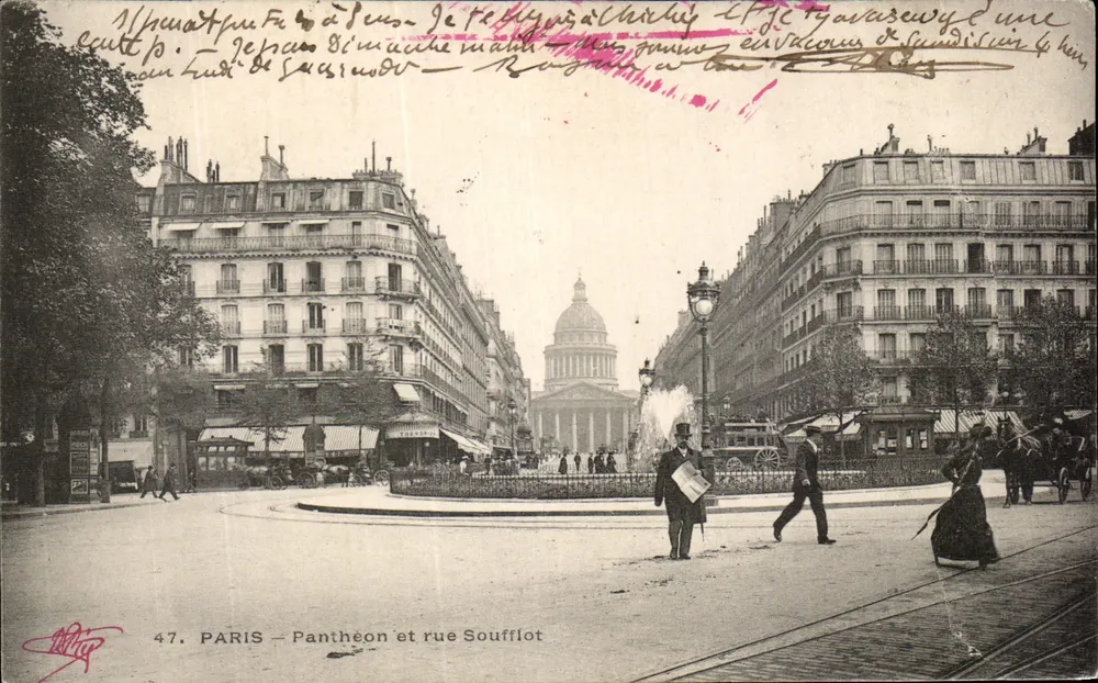 PARIS – Panthéon e rua Soufflot — editor 'M. P. P.' n°47 - Frente