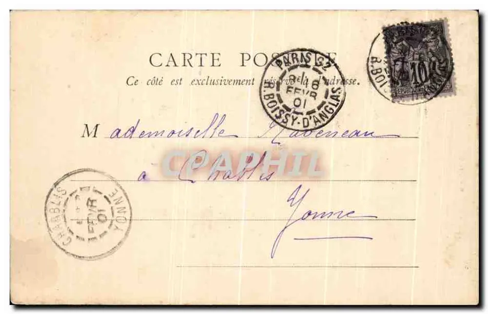 Rue Soufflot - O Panteão — Paris — editor desconhecido, n° 80 - Verso