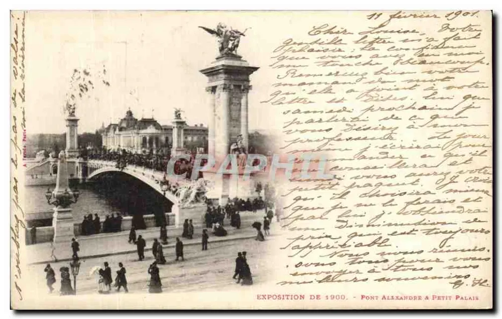 Pont Alexandre III — Ausstellung 1900 — Verleger A. Toda & Cie, Nr. 104 - Vorderseite