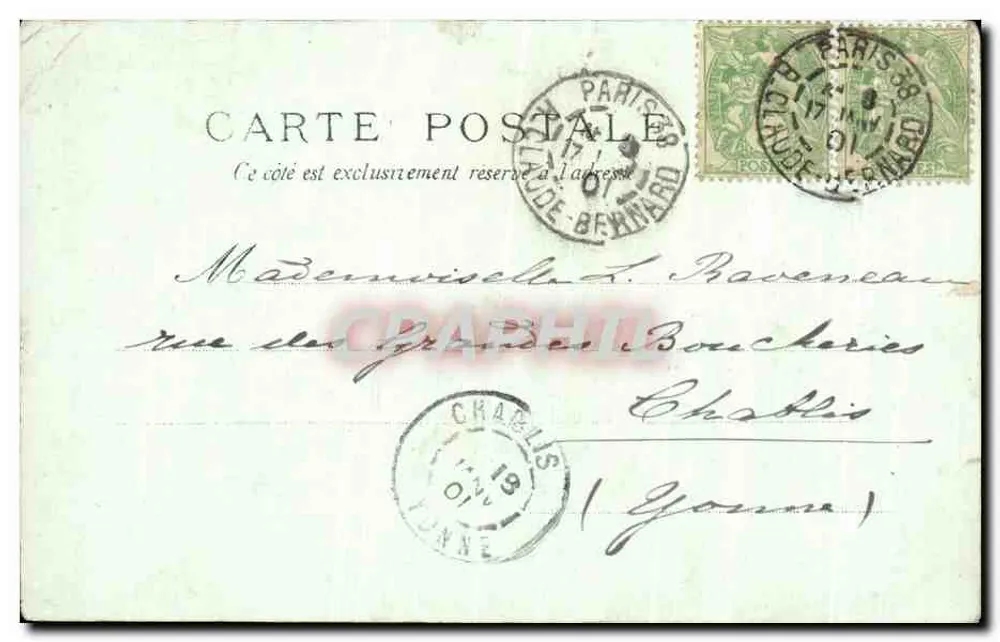Weltausstellung 1900 — Die Land- und Seestreitkräfte — Verlag J. H. Dreyfus, Nr. 61 - Rückseite