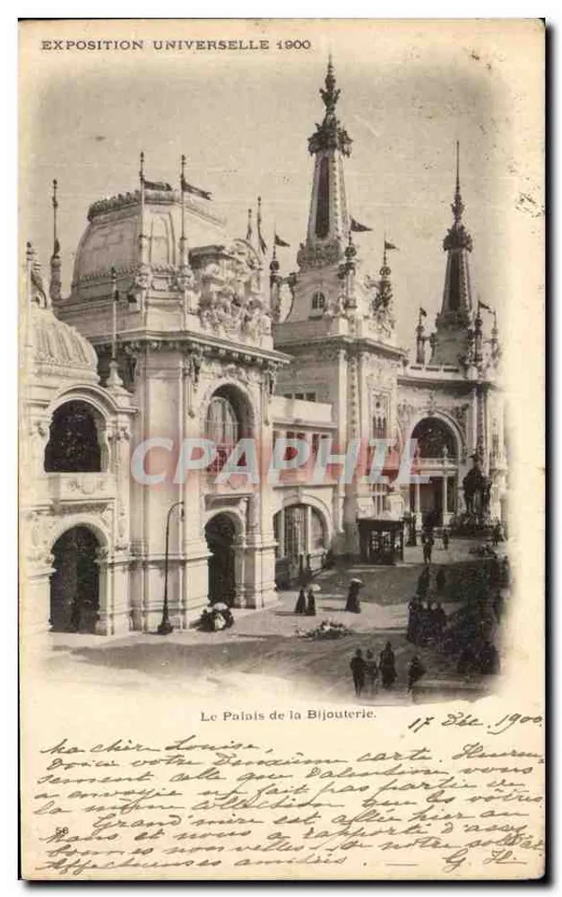 Weltausstellung 1900 — Das Palais der Schmuckindustrie — unbekannter Verlag - Vorderseite
