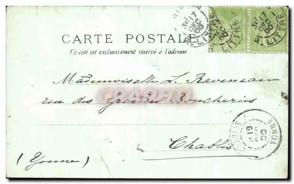 Weltausstellung 1900 — Das Palais der Schmuckindustrie — unbekannter Verlag - Rückseite