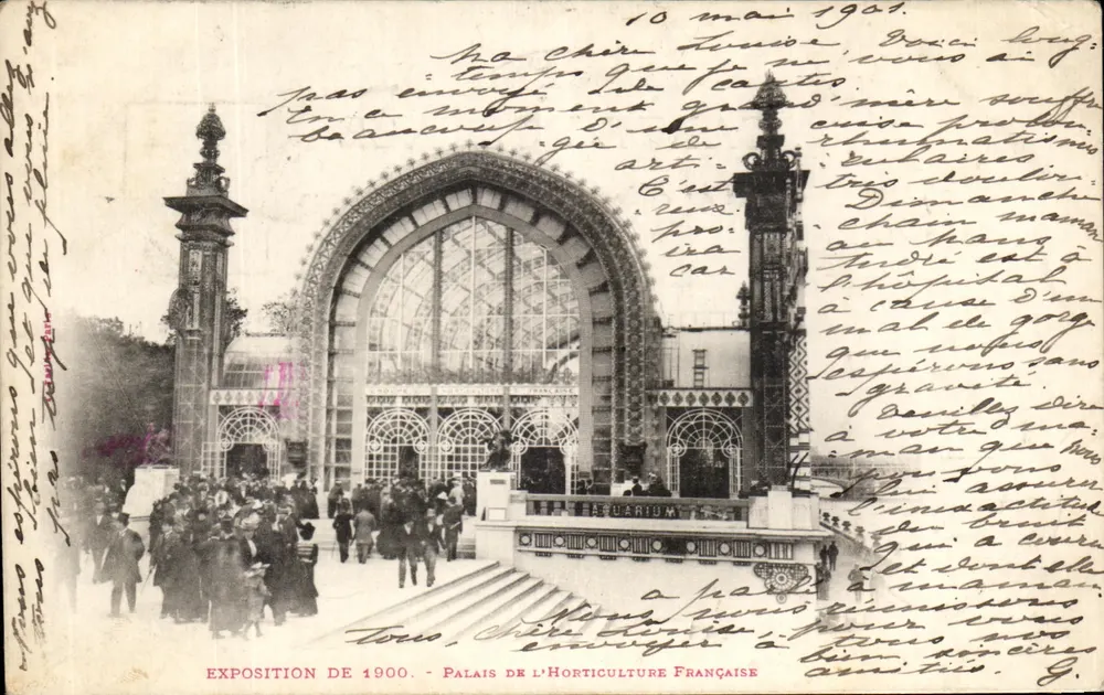 Ausstellung von 1900 - Palast der französischen Gartentage — Paris, unbekannter Verleger, Seriennummer nicht sichtbar - Vorderseite