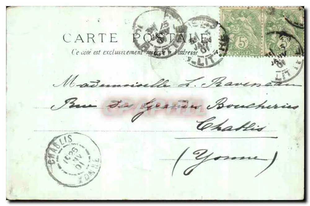 Palast der Literatur und Wissenschaften — Weltausstellung 1900 — Verlag: 62 - Rückseite
