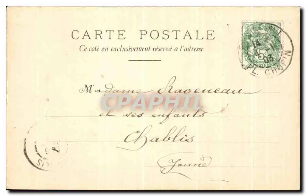 Rússia da Ásia — Exposição de 1900 — G.L.G. Paris - Verso