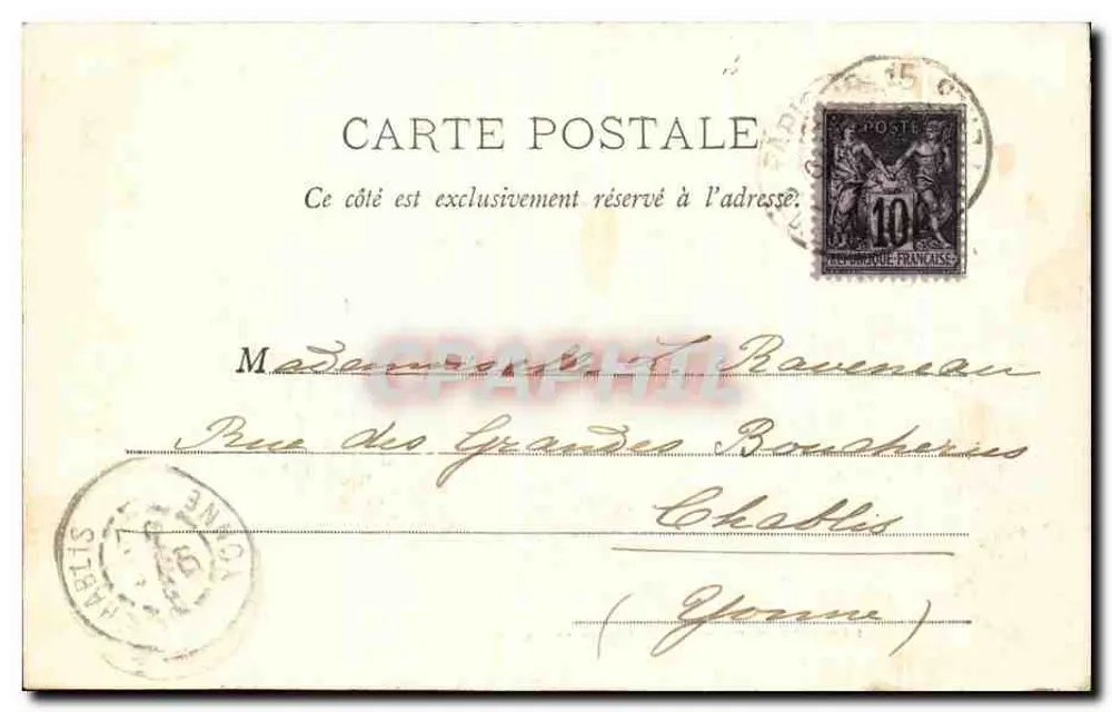 Ausstellung 1900 - Fassade des Palastes Italiens — Verlag L. Baudin, Paris - Rückseite