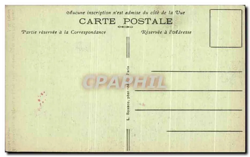 S. E. o Cardeal DUBOIS, Arcebispo de Paris — biografia impressa — J. H. Déposé - Verso
