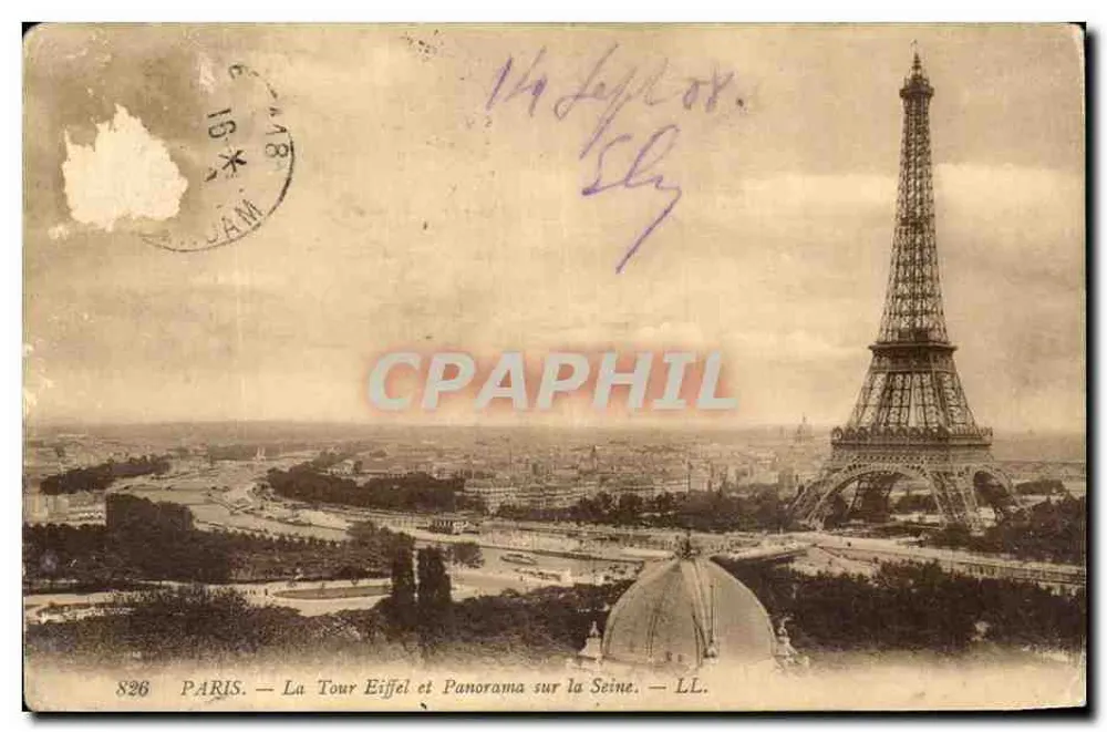 PARIS — La Tour Eiffel et Panorama sur la Seine — LL. — n° 826 - Vorderseite