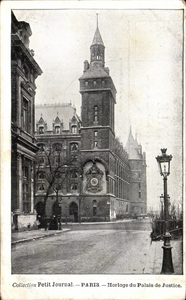 Uhr des Palais de Justice — Paris — Collection Petit Journal - Vorderseite
