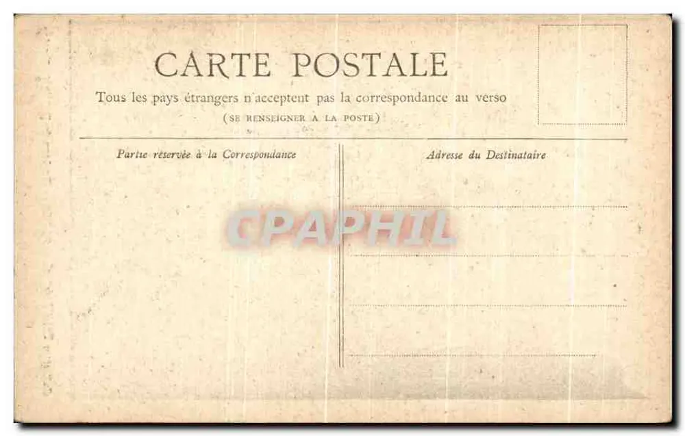 Uhr des Palais de Justice — Paris — Collection Petit Journal - Rückseite
