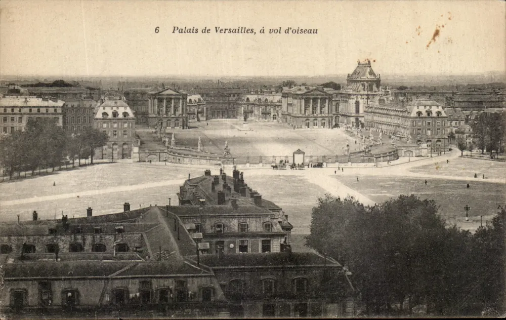 Palácio de Versalhes, visto de cima — vista aérea — editor EMA VERSAILLES, n°6 - Frente