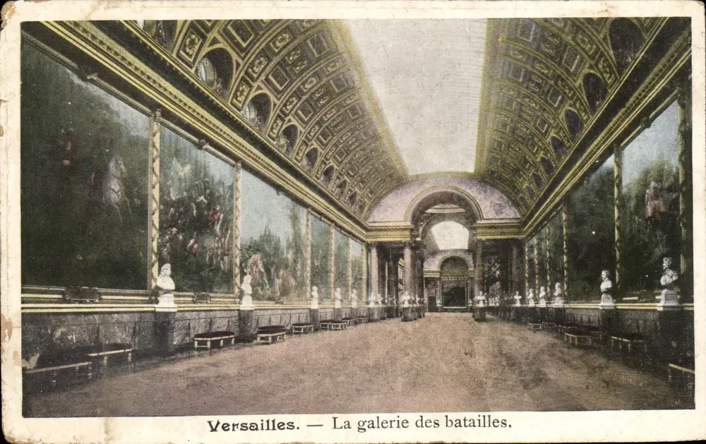 Versailles — A galeria das batalhas. - Frente