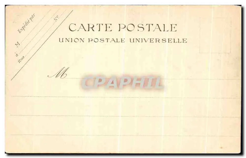Vincennes - Statue du Général Daumesnil — éditeur Union Postale Universelle - Verso