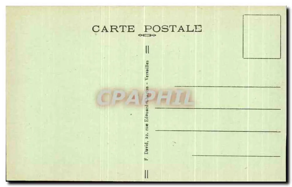 Abtei PORT-ROYAL-des-CHAMPS (S.-et-O.) — Innenansicht des Oratoriums — Verlag F. David, Versailles - Rückseite