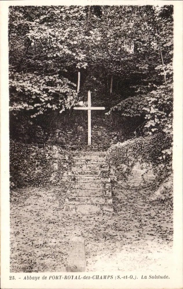Abtei von PORT-ROYAL-des-CHAMPS (S.-et-O.) — Die Einsamkeit — F. David, Versailles - Vorderseite