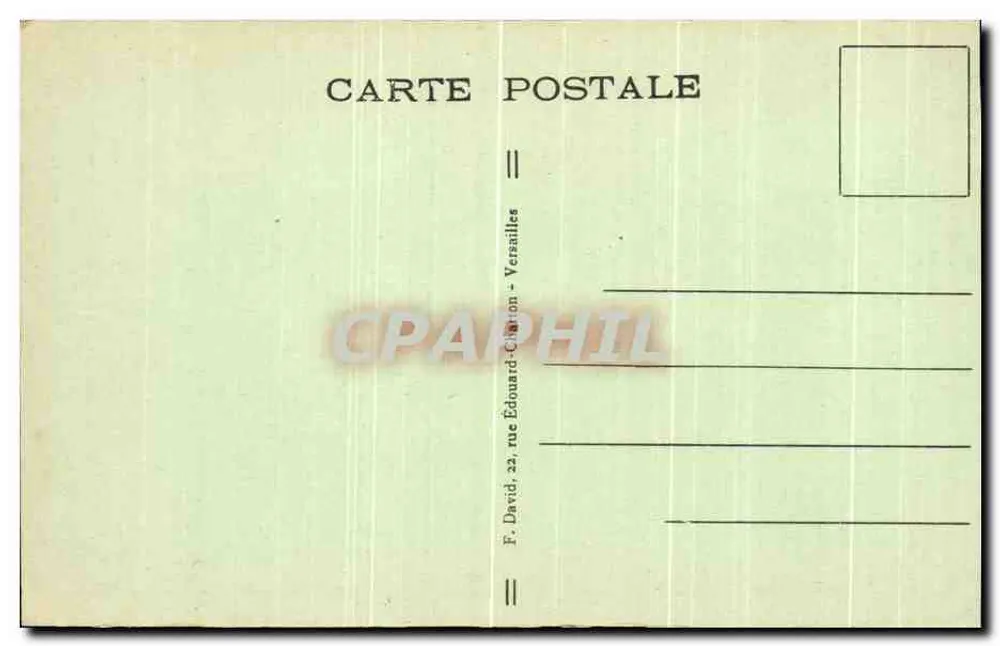 Abtei von PORT-ROYAL-des-CHAMPS (S.-et-O.) — Die Einsamkeit — F. David, Versailles - Rückseite