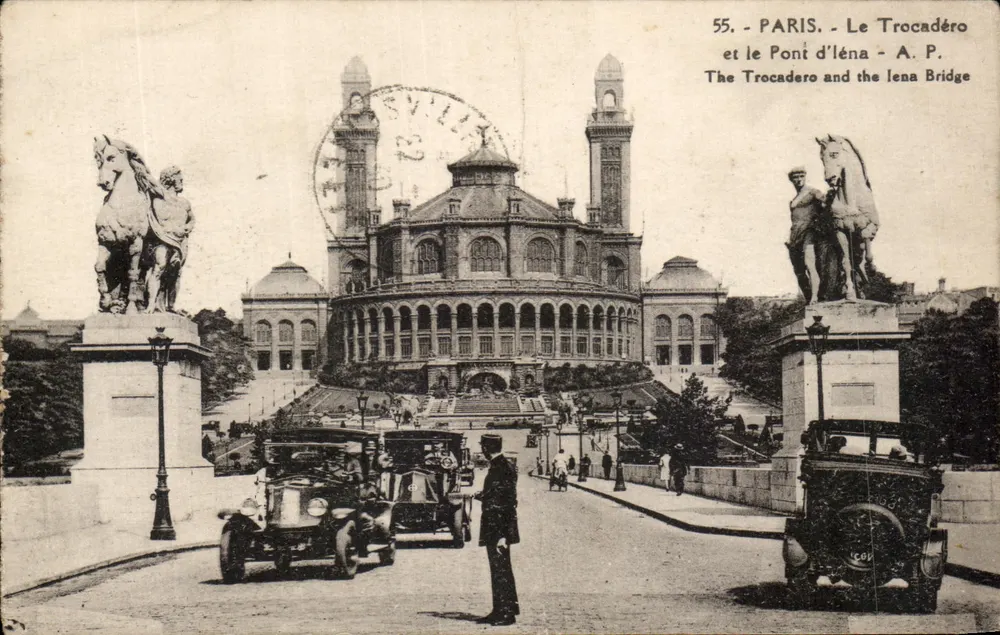 Paris — Le Trocadéro und der Pont d'Iéna — A. P. — n°55 - Vorderseite