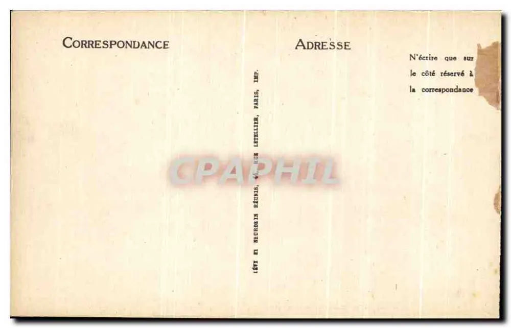 Chambord — Das Schloss — Die Wachstube — Verlag LL, Nr. 32 - Rückseite