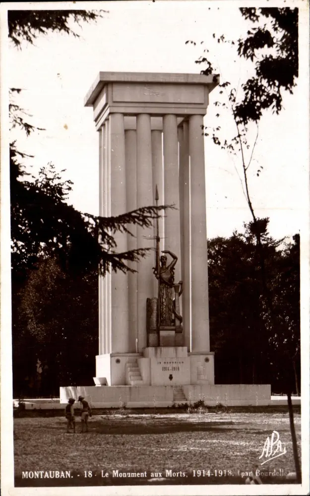 Montauban - Der Kriegsdenkmal, 1914-1918 (von Bourdelle) - Vorderseite