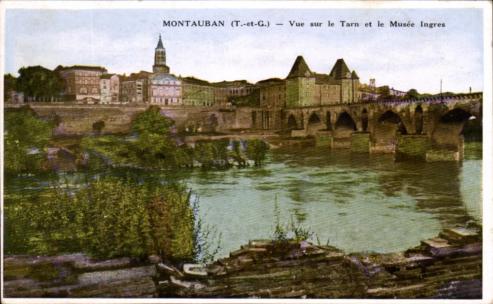 Montauban (Tarn-et-Garonne) — Ansicht des Tarn und des Ingres-Museums - Vorderseite