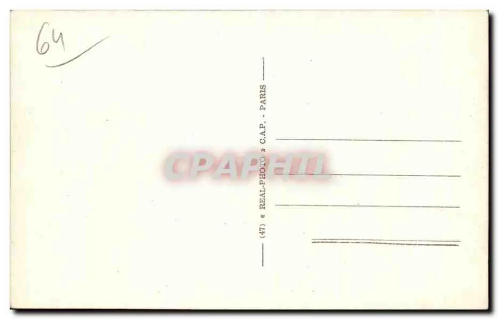Biarritz — Vista geral da praia — C.A.P. Paris - Verso