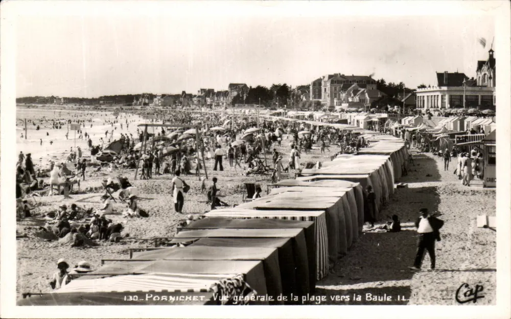 Pornichet — Allgemeiner Blick auf den Strand in Richtung La Baule — C.A.P. Nr. 130 - Vorderseite