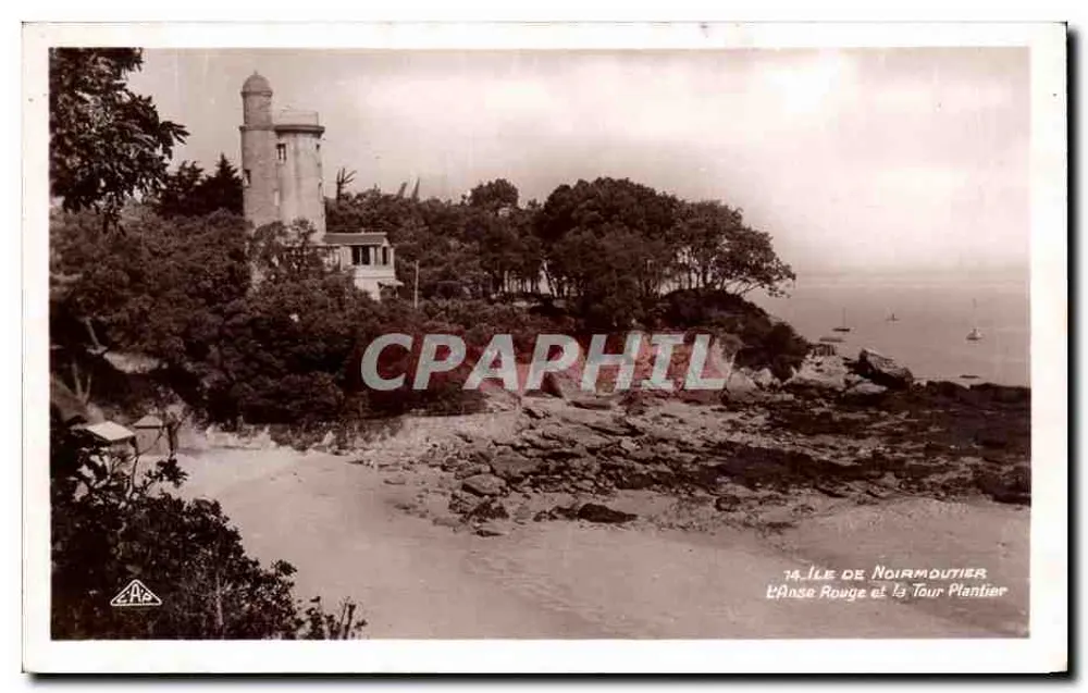 Île de Noirmoutier — L'Anse Rouge und die Turm Plantier — Verlag E.A.P. Nr. 14 - Vorderseite