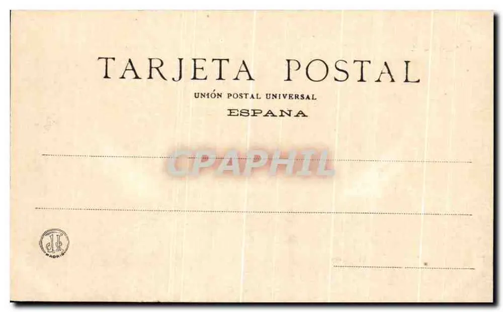 Die Empfängnis der Jungfrau — Werk von TIEPOLO (G.B.) — Verleger: Fot. Lacoste — Madrid, n° 407 - Rückseite
