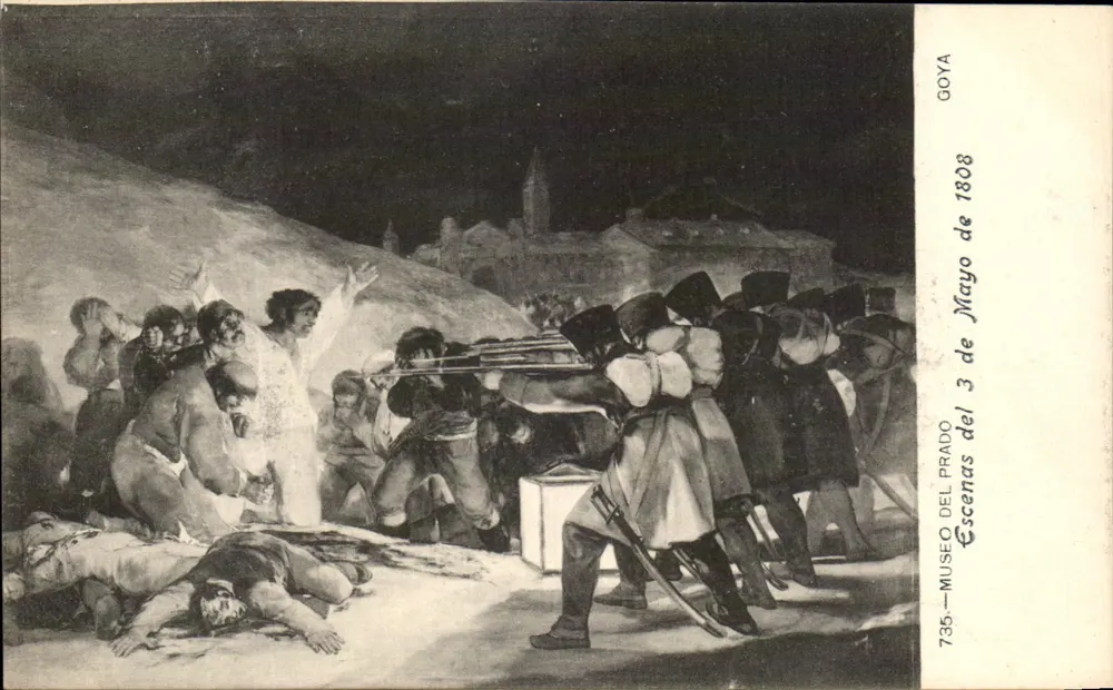 Die Schießerei vom 3. Mai — Szene von Goya — Museo del Prado — Serie 736 - Vorderseite