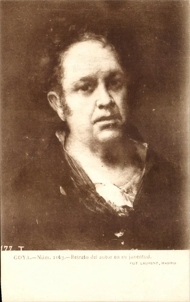 Goya — Portrait des Autors in seiner Jugend — FOT. LAURENT, MADRID - Vorderseite