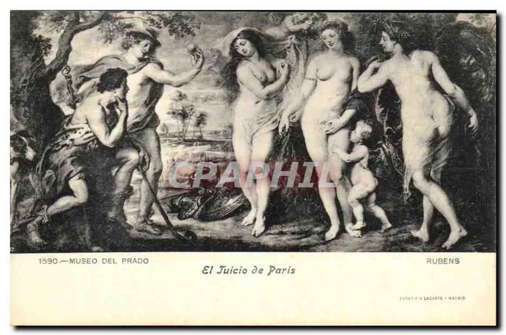 Das Gericht des Paris — Gemälde von Rubens — Fututipia Lacoste Edition, Madrid - Vorderseite