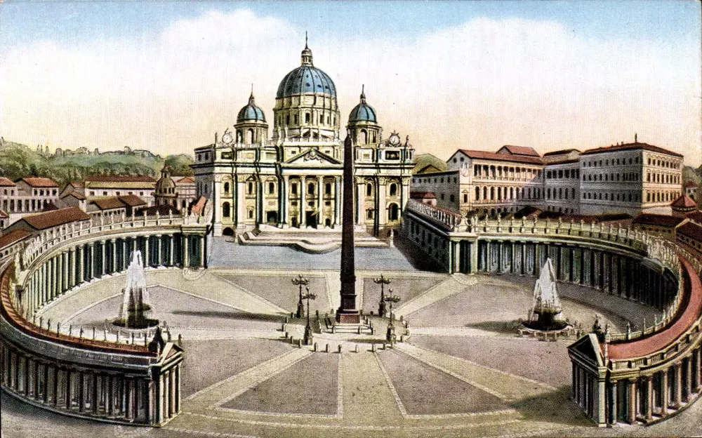 Place Saint-Pierre — Rom — Verlag Clare Quillot, n° 9901/1 - Vorderseite