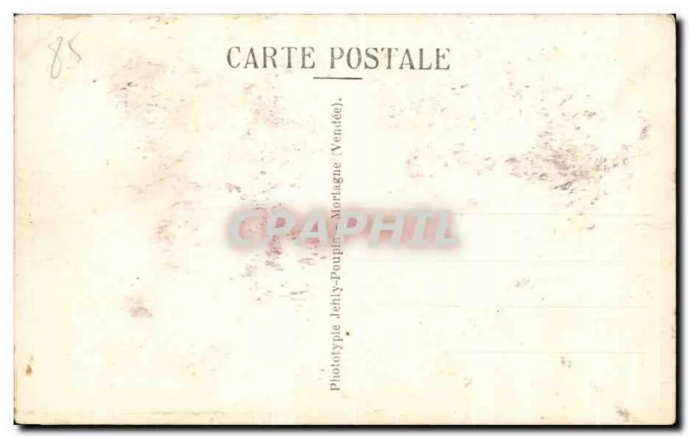 Les Sables-d'Olonne — Eine grazile Sablaise — Phototypie Jehly-Poupin (Vendée) - Rückseite