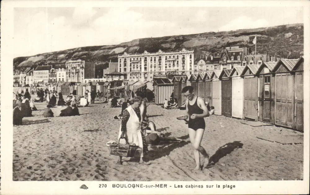 Boulogne-sur-Mer — Kabinen am Strand — Edition Port de la Manche - Vorderseite