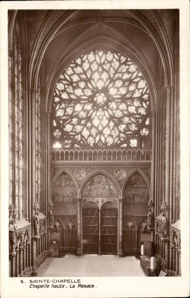 Sainte-Chapelle - Chapelle haute - La Rosace - Recto
