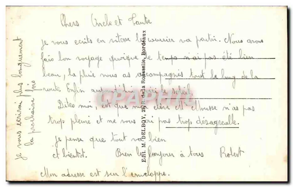 Hendaye - Promenade de la Plage - spanische Berge — Delbouy, Nr. 50 - Rückseite