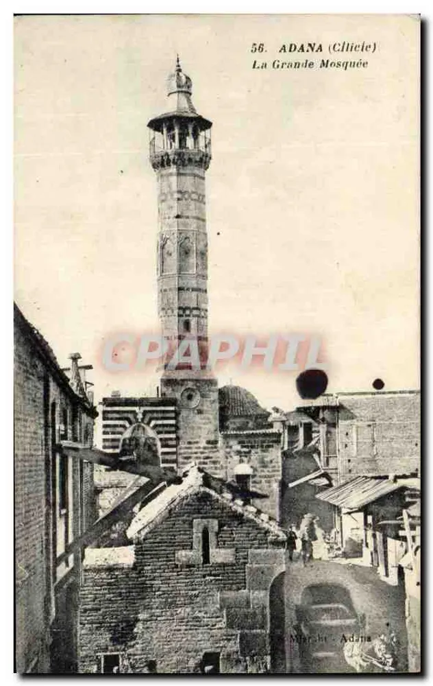 Adana (Cilicie) — Die Große Moschee mit ihrem Minarett — Verlag Marchi, Adana, n°56 - Vorderseite