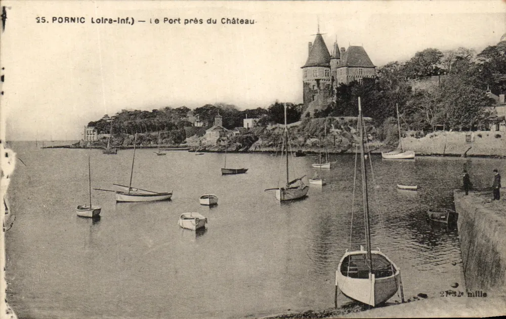 Pornic (Loire-Inf.) — Der Hafen Nahe Dem Schloss — F. Chapeau, Imp. Edit., Nantes - Vorderseite