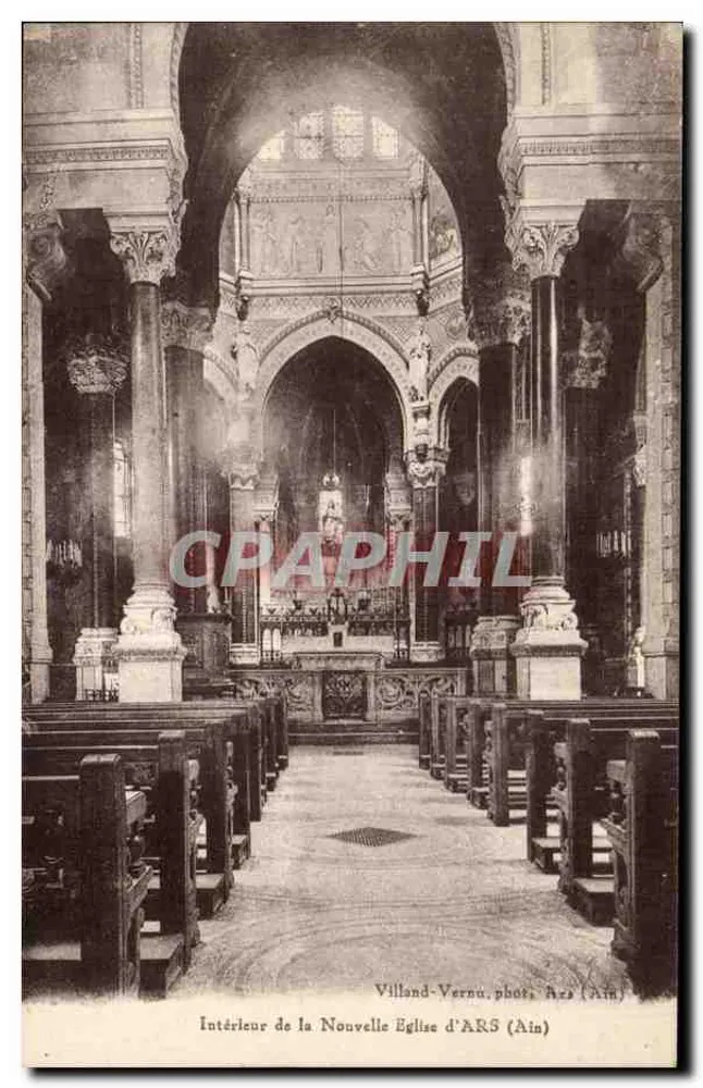 Interior da Nova Igreja de ARS (Ain) — Villand-Vernu, fot. Ars (Ain) - Frente