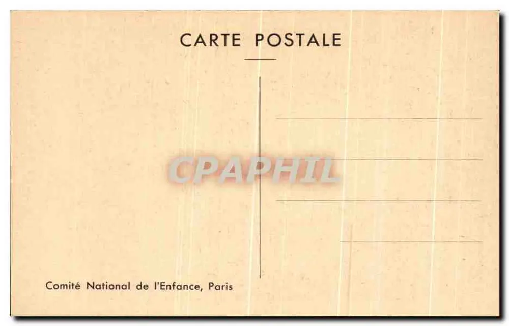 Retrato do Duque d'Angoulême — Foto N.D. — Comitê Nacional da Criança, Paris - Verso