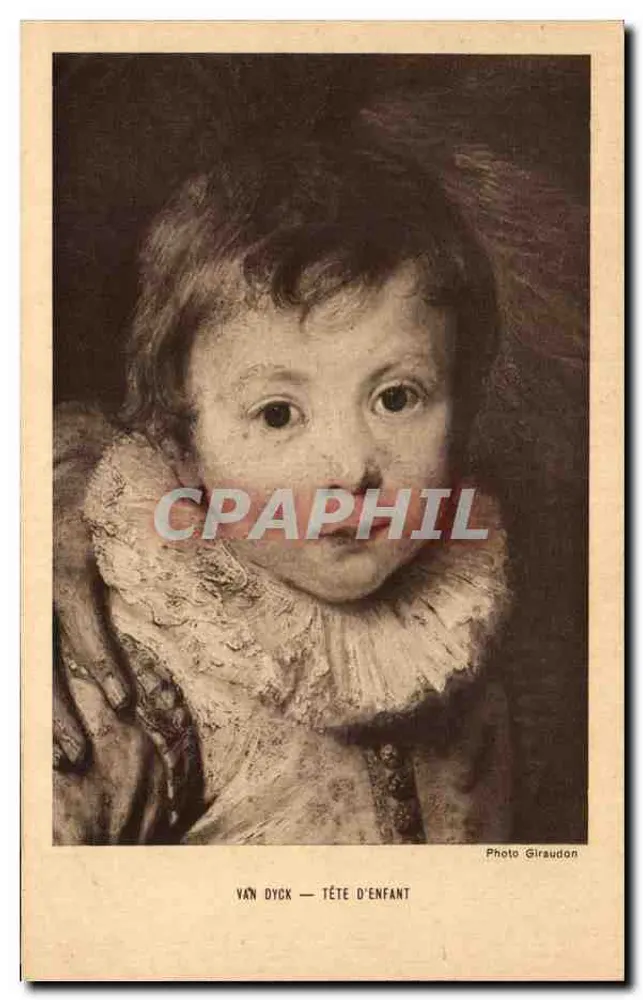 Van Dyck — Cabeça de Criança — Foto Giraudon - Frente