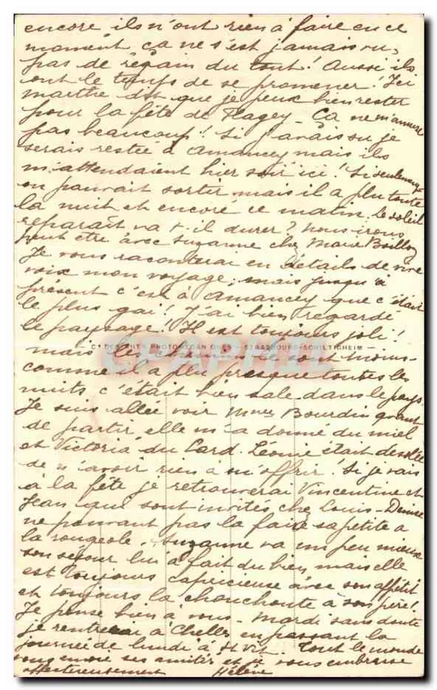 Langres — Panorama leste — Dique da Liez — LL. — N° 104 - Verso