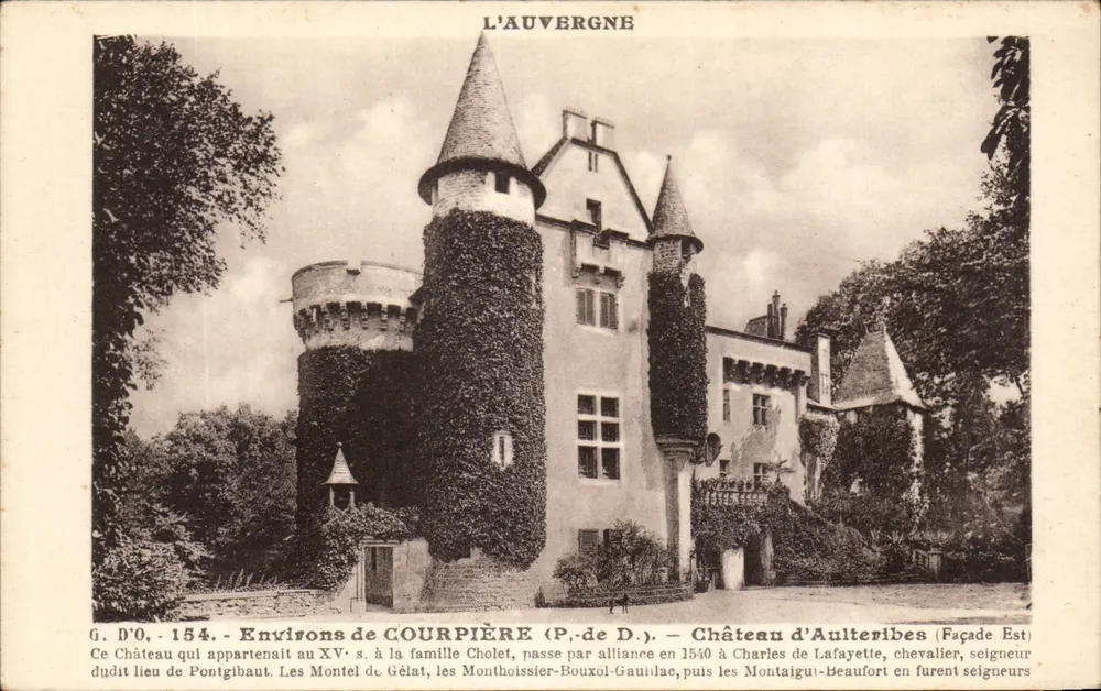 Schloss Aulteribes — Umgebung von Courpière (P.-de-D.) — Verlag J. Goutiefangens - Vorderseite