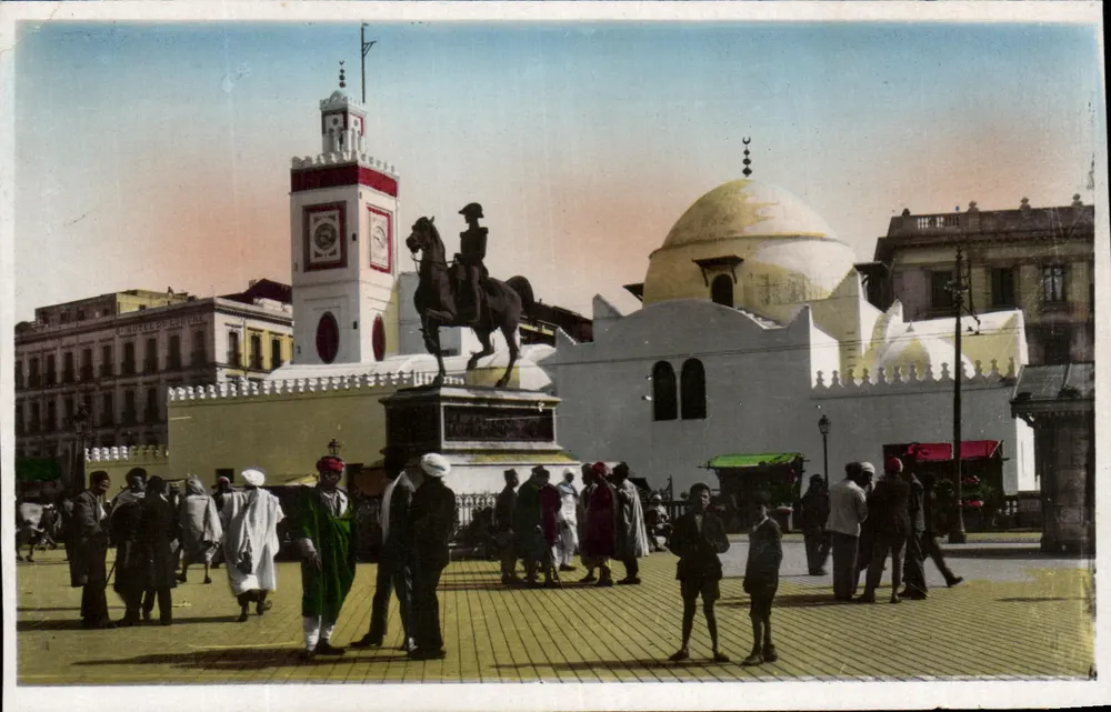 Alger - Die Moschee von Sidi-Abderraman und die Statue des Herzogs von Orléans — Édition de l'Algérie - Vorderseite